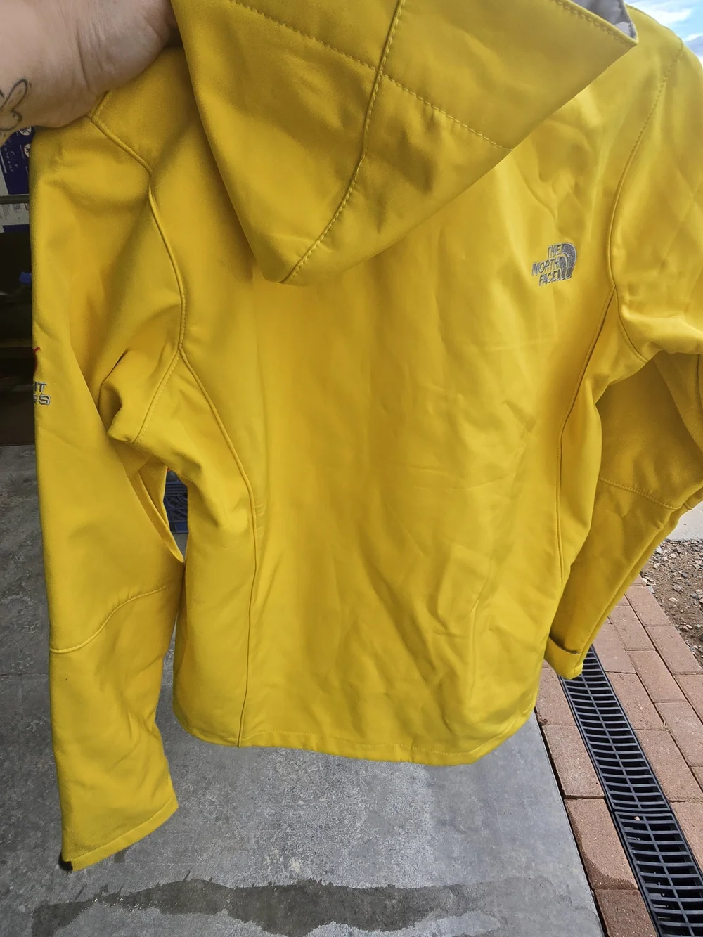 The North Face Women's Yellow Softshell Jacket Flashlight Series